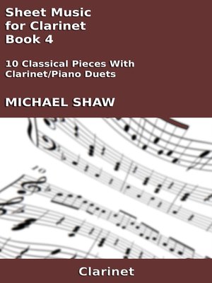cover image of Sheet Music for Clarinet